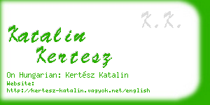 katalin kertesz business card